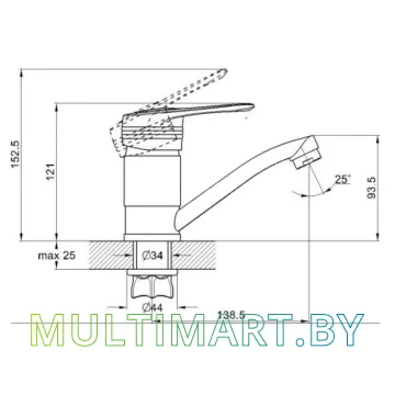 Смеситель Econoce EC0451 картинка 2